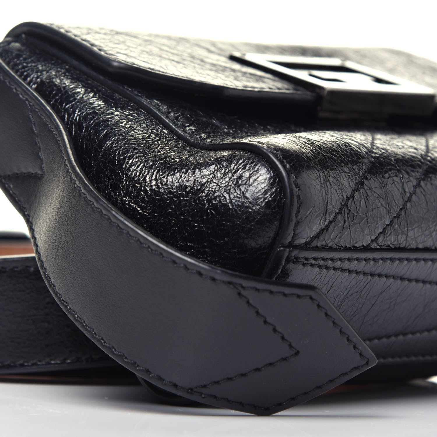 Givenchy Crinkled Patent Calfskin ID Convertible Belt Bag Black 8 of 9