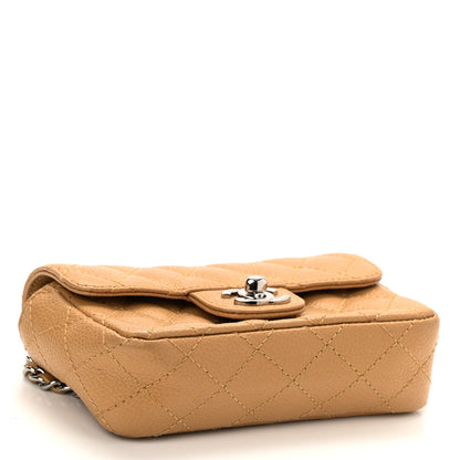 Chanel Caviar Quilted Extra Mini Flap Dark Beige 4 of 10