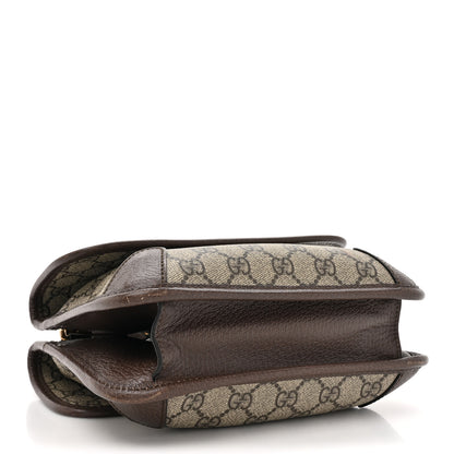 Gucci GG Supreme Monogram Web Small Neo Vintage Double Flap Messenger Bag Beige New Acero 4 of 18
