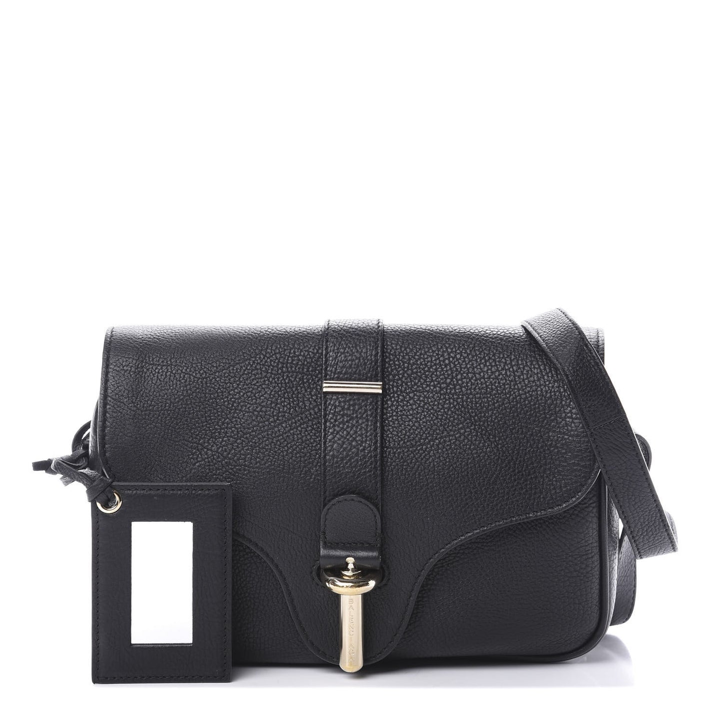 Grained Calfskin S Tube Black