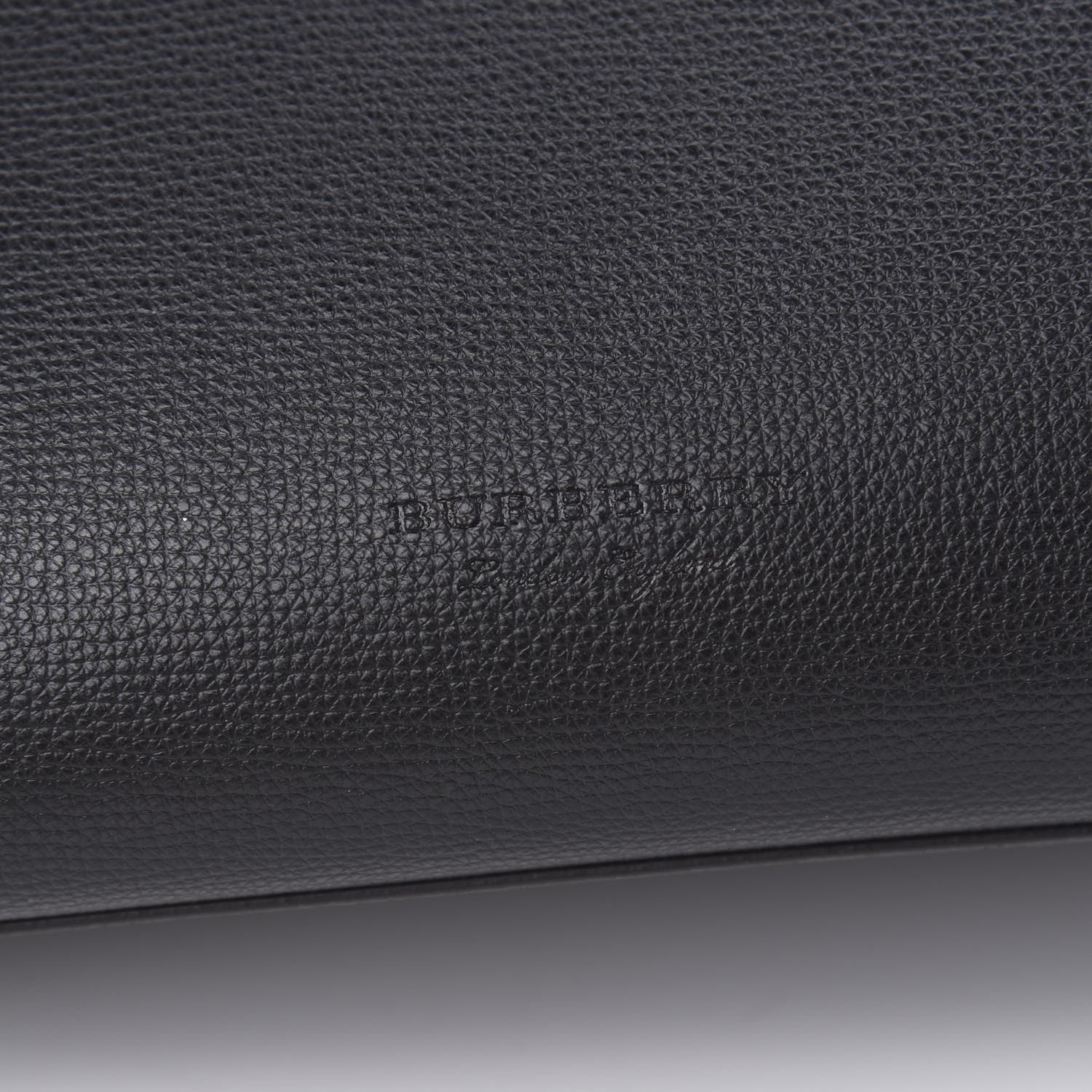 Burberry Grainy Calfskin Haymarket Check Medium Reversible Tote Black 9 of 14