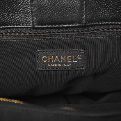 Chanel Calfskin Cerf Executive Shopper Tote Black 7 of 13