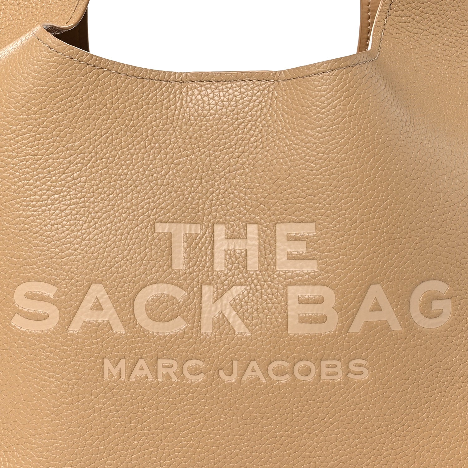 Marc Jacobs Grained Calfskin Medium The Sack Bag Camel 8 of 11