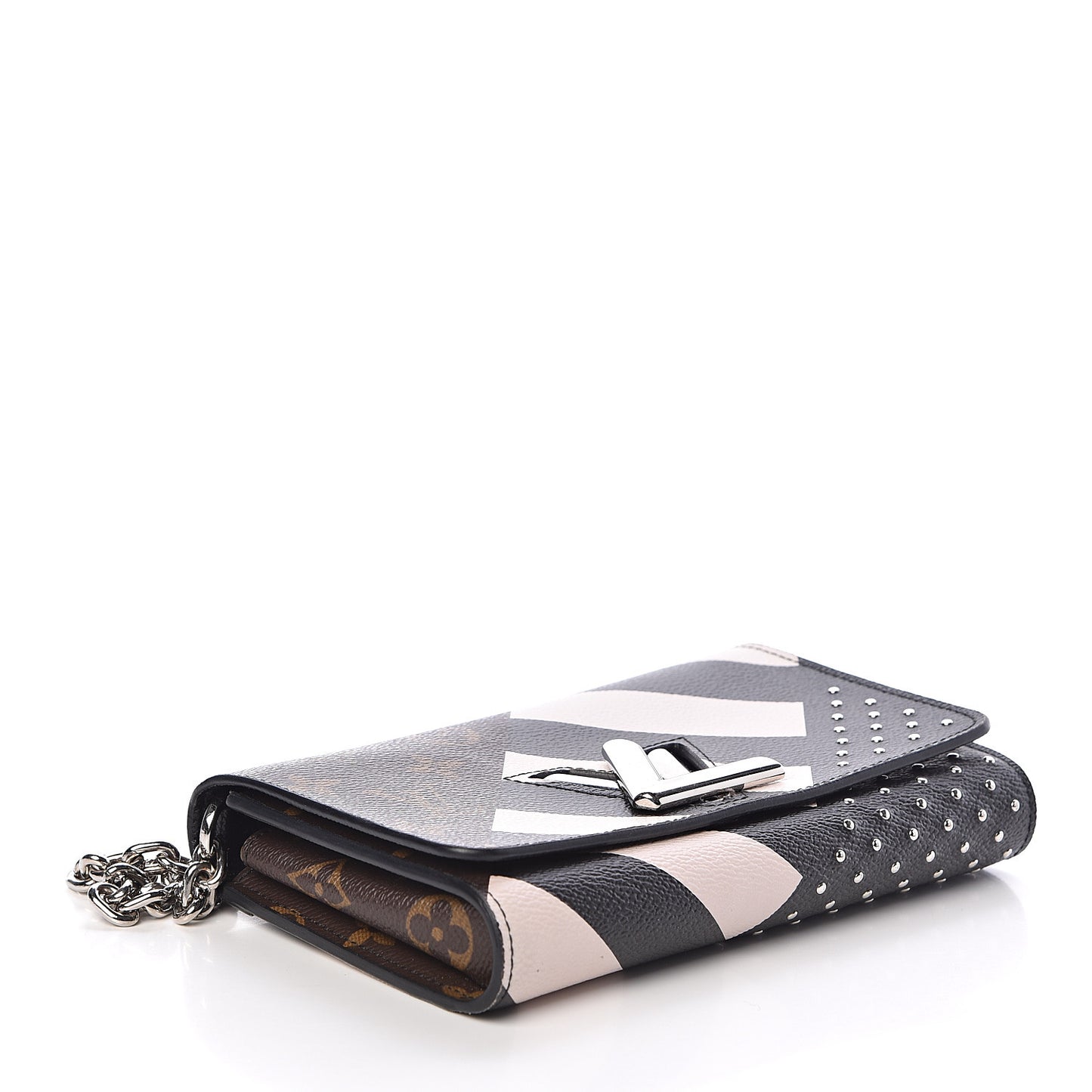 Calfskin Monogram Twist Chain Wallet