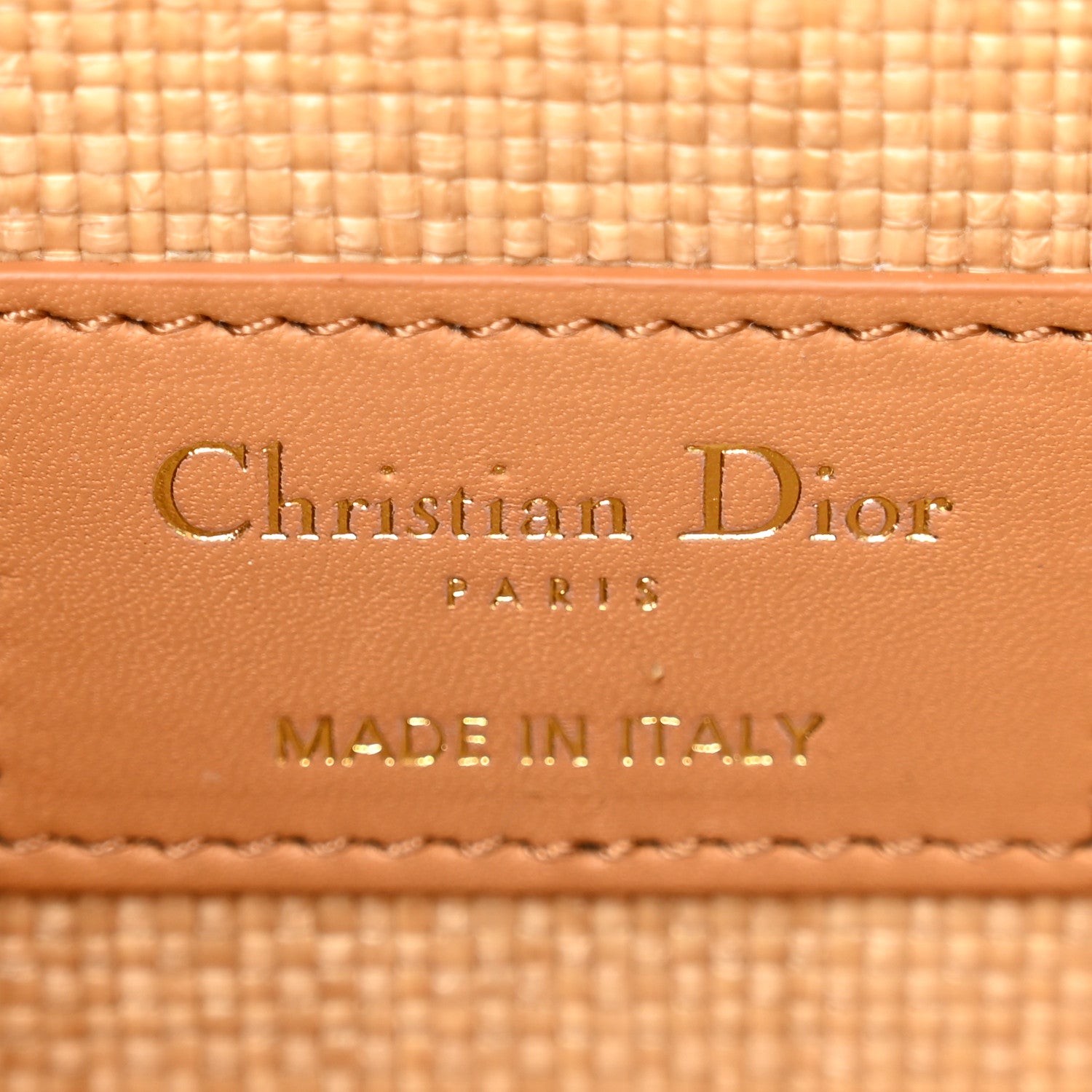 Christian Dior Raffia Macro Cannage Lady D-Joy Natural 6 of 10