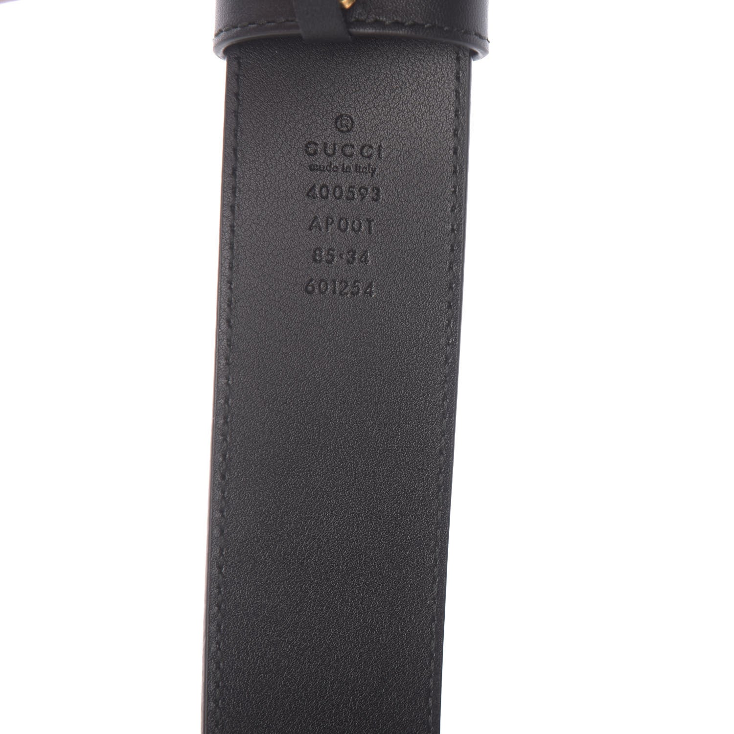 Gucci Calfskin Double G 40mm Belt 85 34 Black 3 of 6