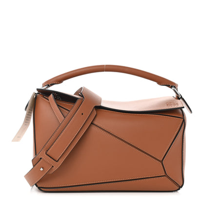 Loewe Calfskin Medium Puzzle Bag Tan 1 of 9
