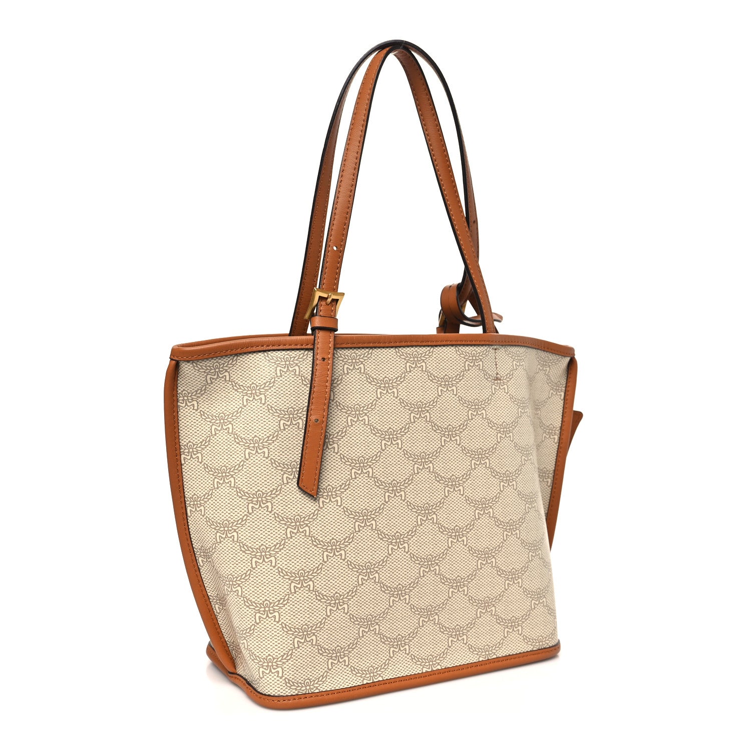 MCM Lauretos Nappa Mini Himmel Shopper Tote Oatmeal 3 of 9
