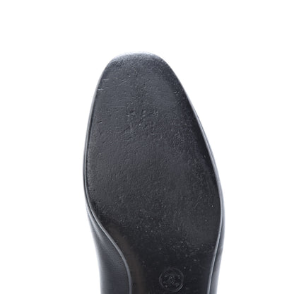 Chanel Lambskin Grosgrain CC Mocassin Loafers 39.5 Black 8 of 11