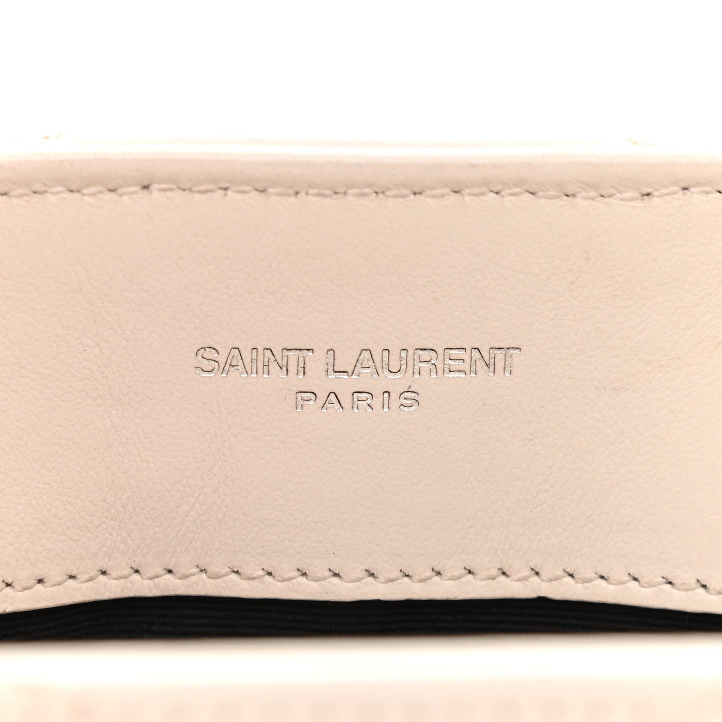 Calfskin Y Quilted Monogram Small Loulou Chain Satchel Ivory
