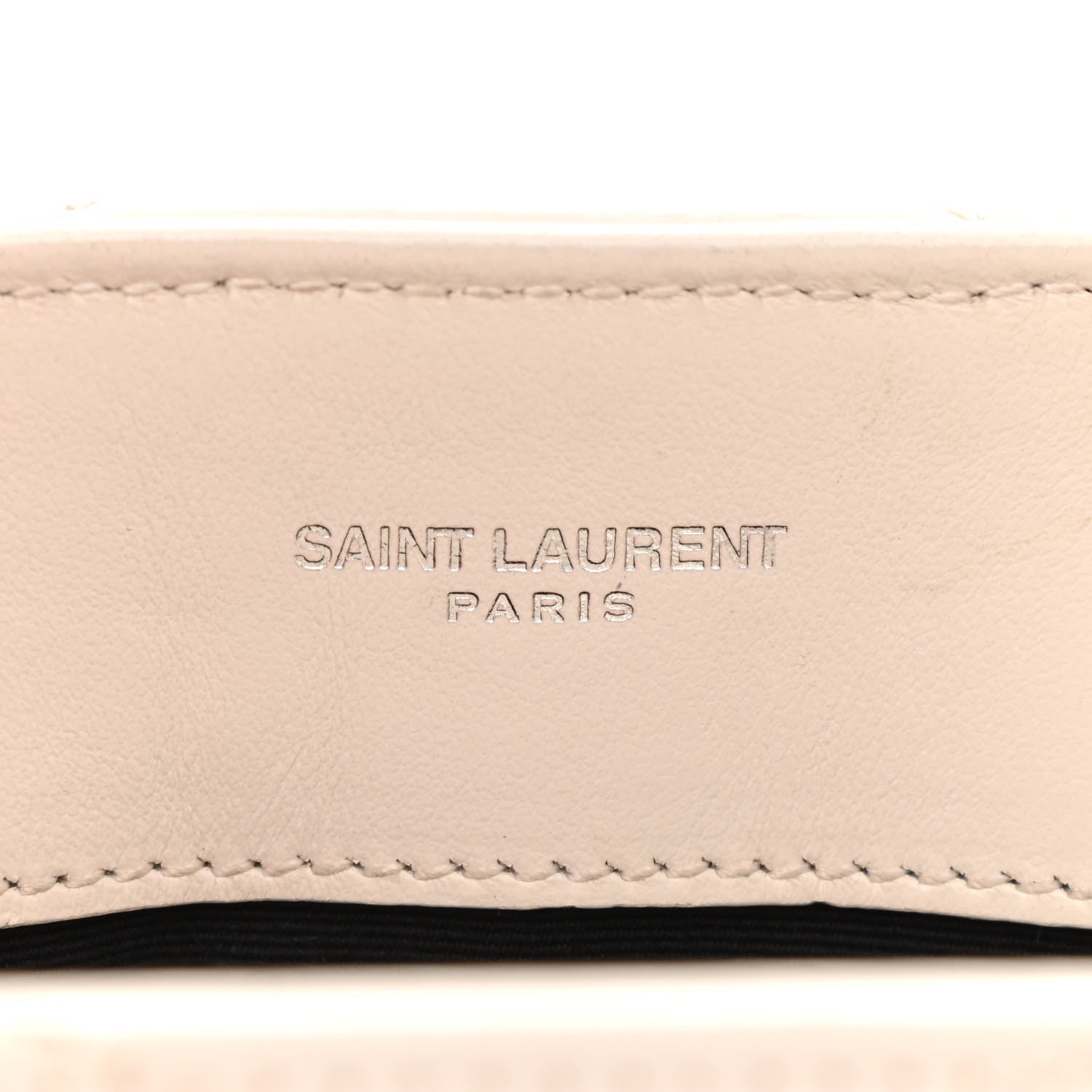 Saint Laurent Calfskin Y Quilted Monogram Small Loulou Chain Satchel Ivory 6 of 16
