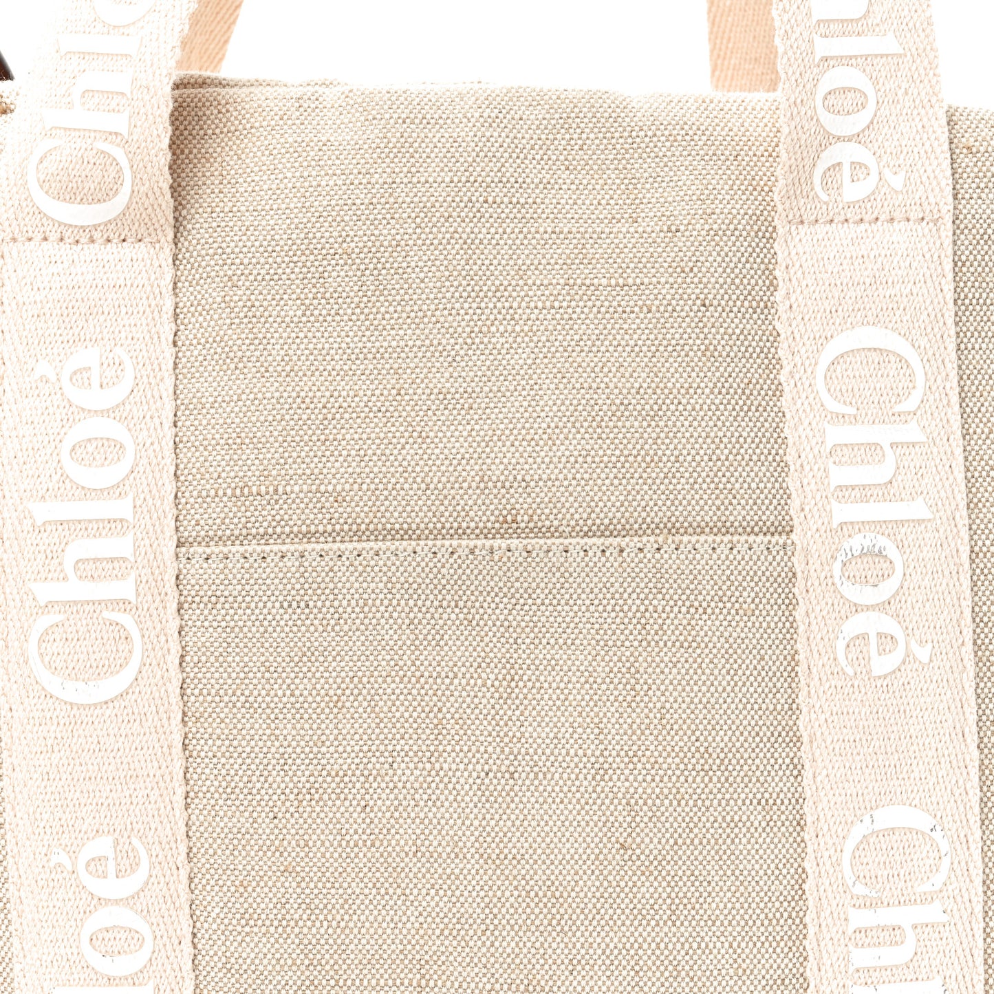 Canvas Denim Woody Diaper Bag Beige Pink