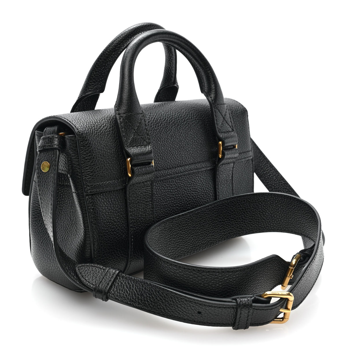 Mulberry Small Classic Grain Mini Bayswater Black 3 of 9