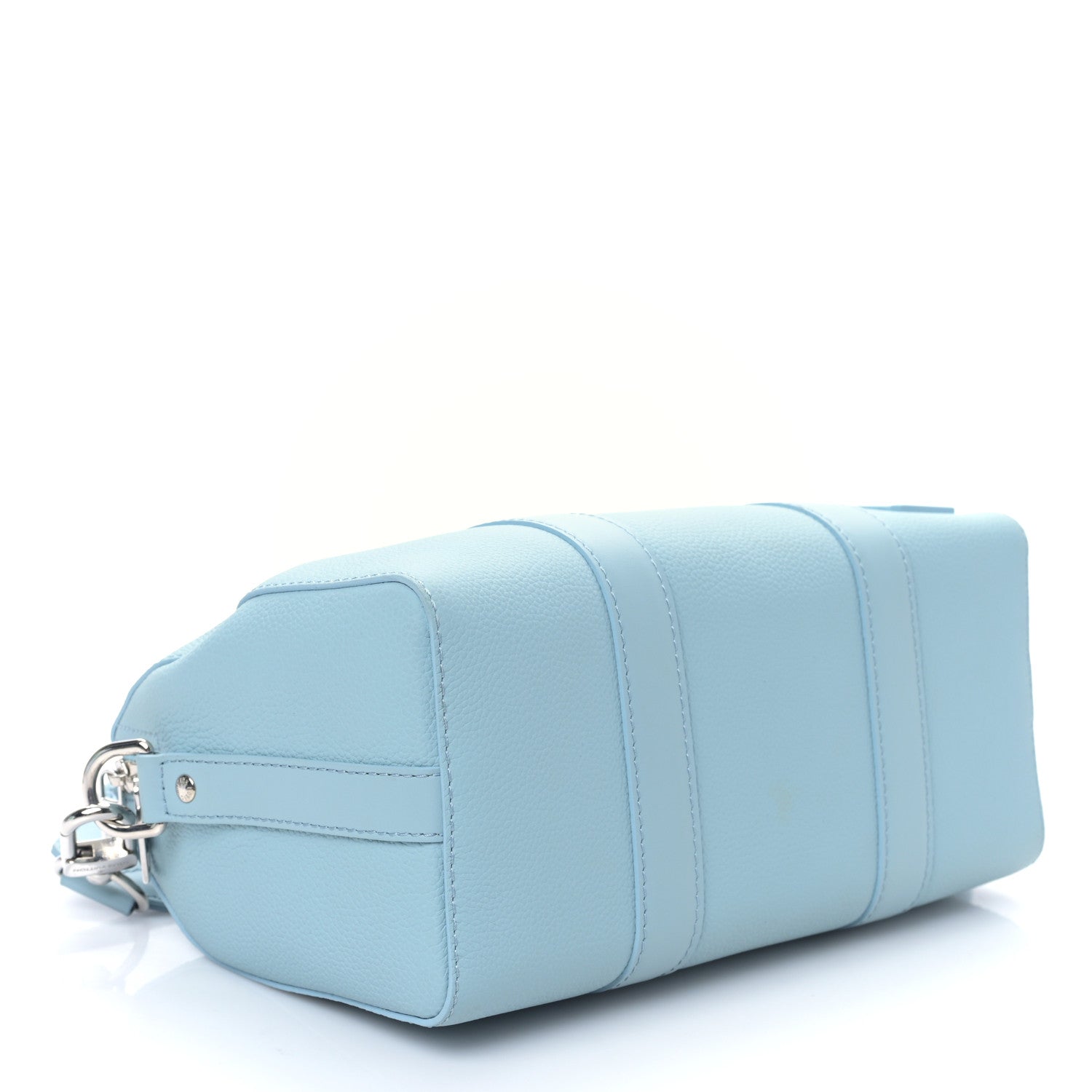 Louis Vuitton Grained Calfskin Aerogram City Keepall Cloud Blue 4 of 9