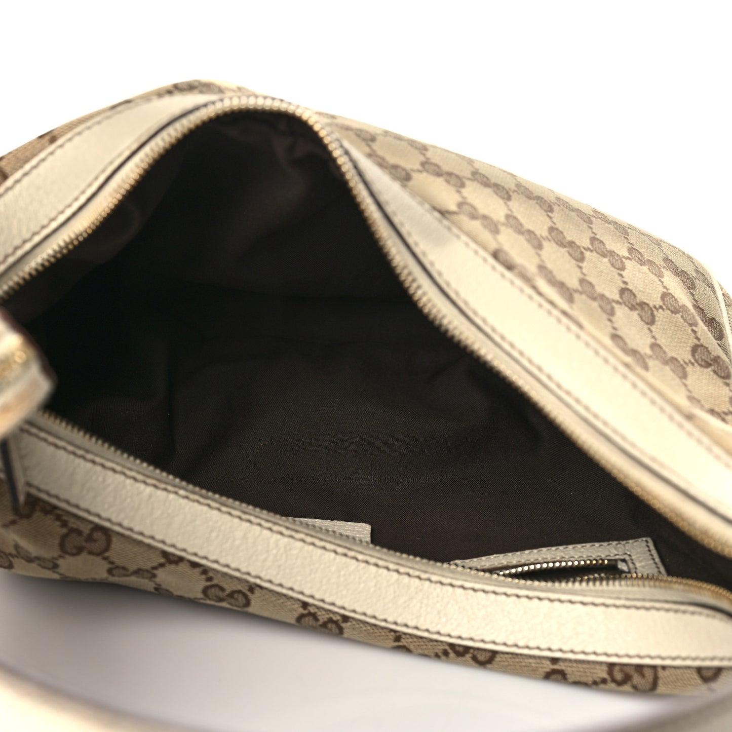 GG Monogram Medium Charmy Hobo Off White
