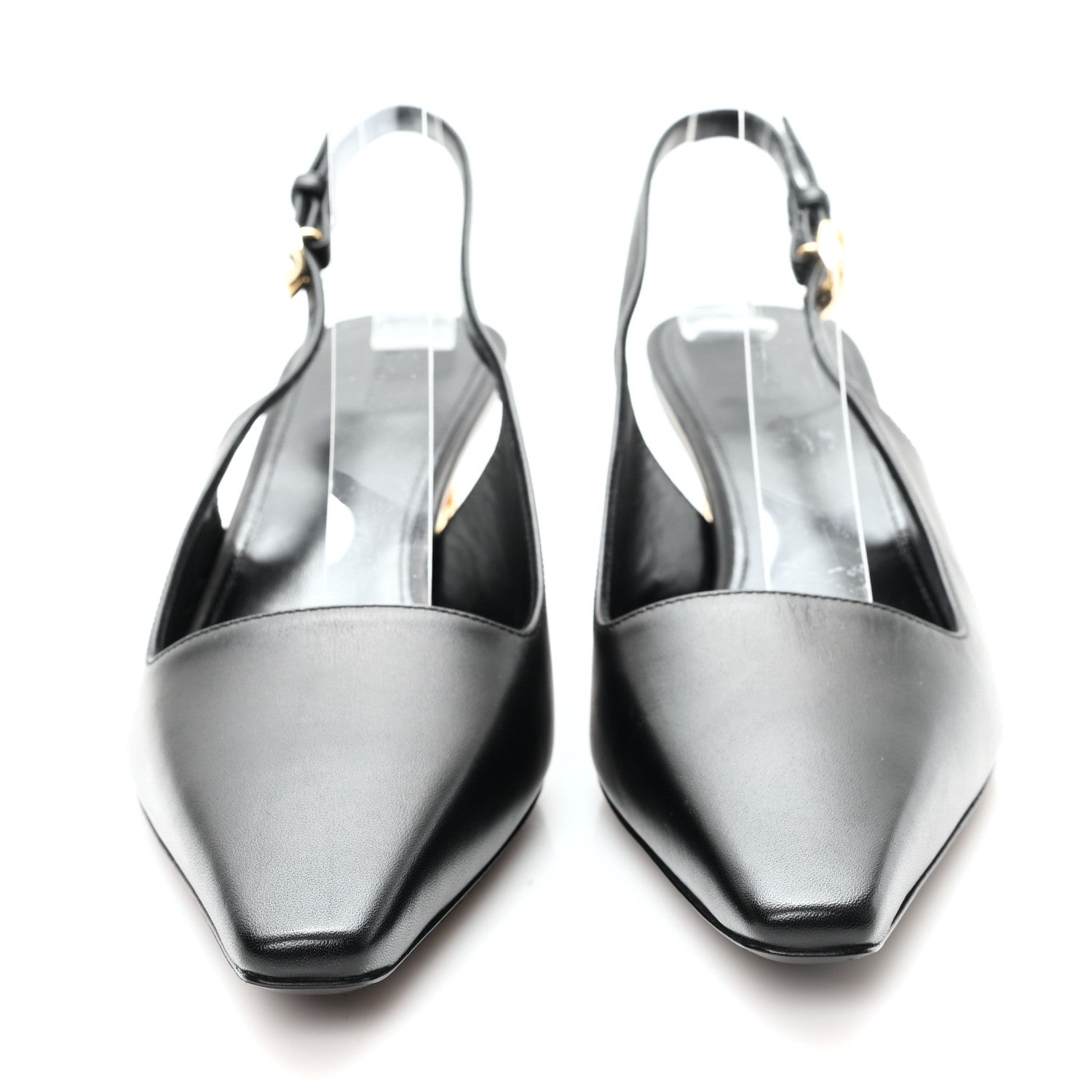 Givenchy Calfskin G Cube 50mm Slingback Pumps 36 Black 3 of 10