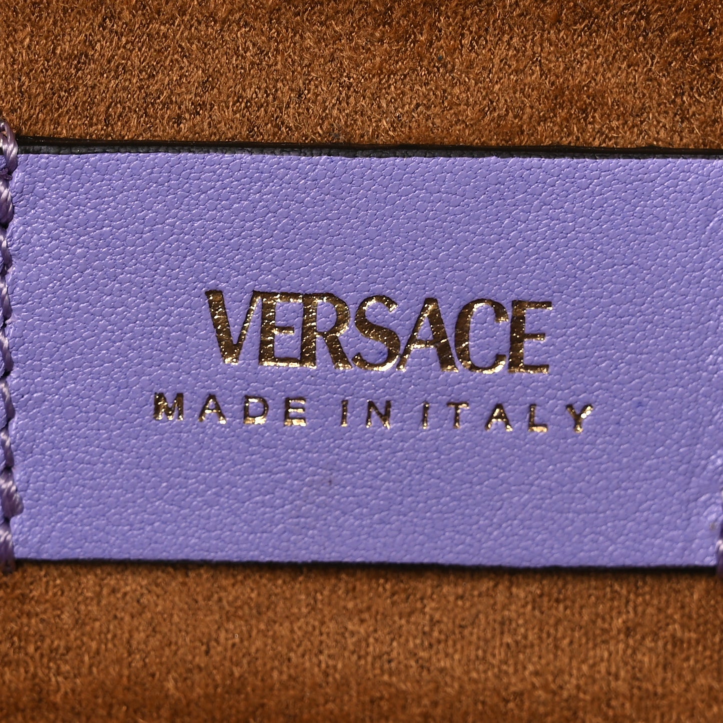 Lambskin Tag Vanity Bag Lilac
