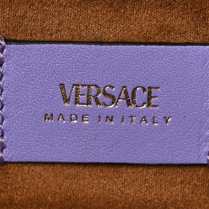Versace Lambskin Tag Vanity Bag Lilac 6 of 10