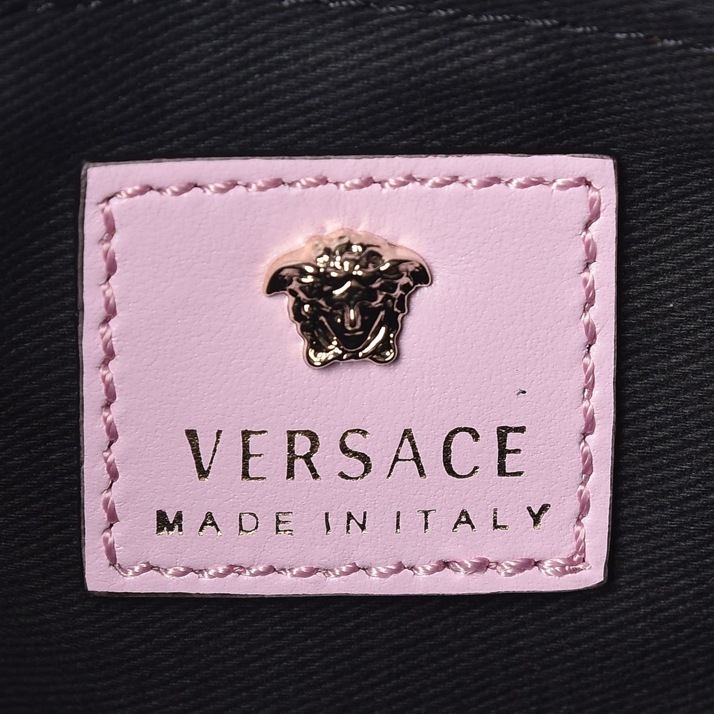 Vitello Medusa Head Pochette Power Pink