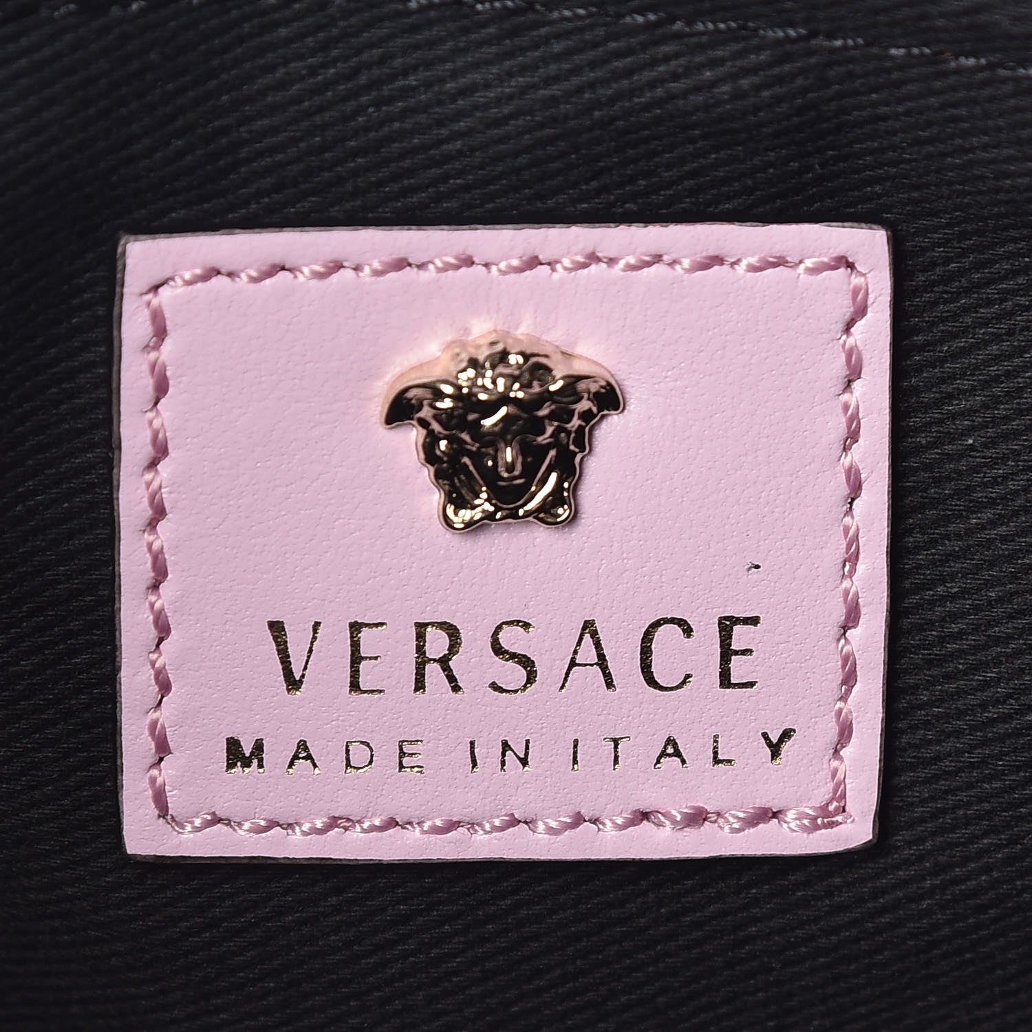 Versace Vitello Medusa Head Pochette Power Pink 6 of 6