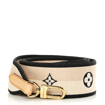 Louis Vuitton Jacquard Speedy Bandouliere 20 Shoulder Strap Black 1 of 3