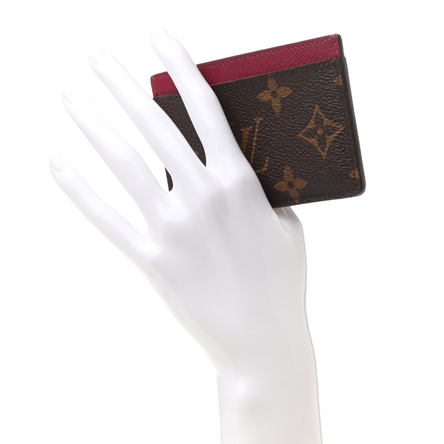 Monogram Card Holder Fuchsia
