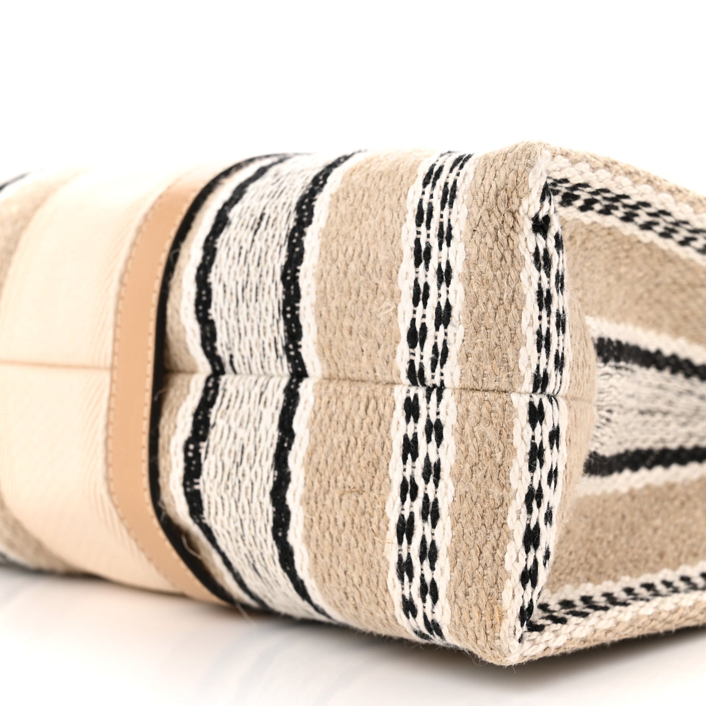 Knit Large Woody Ribbon Tote Nude