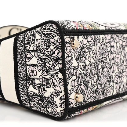 Christian Dior Canvas Around the World Embroidered Medium Lady D-Lite White Multicolor 9 of 11