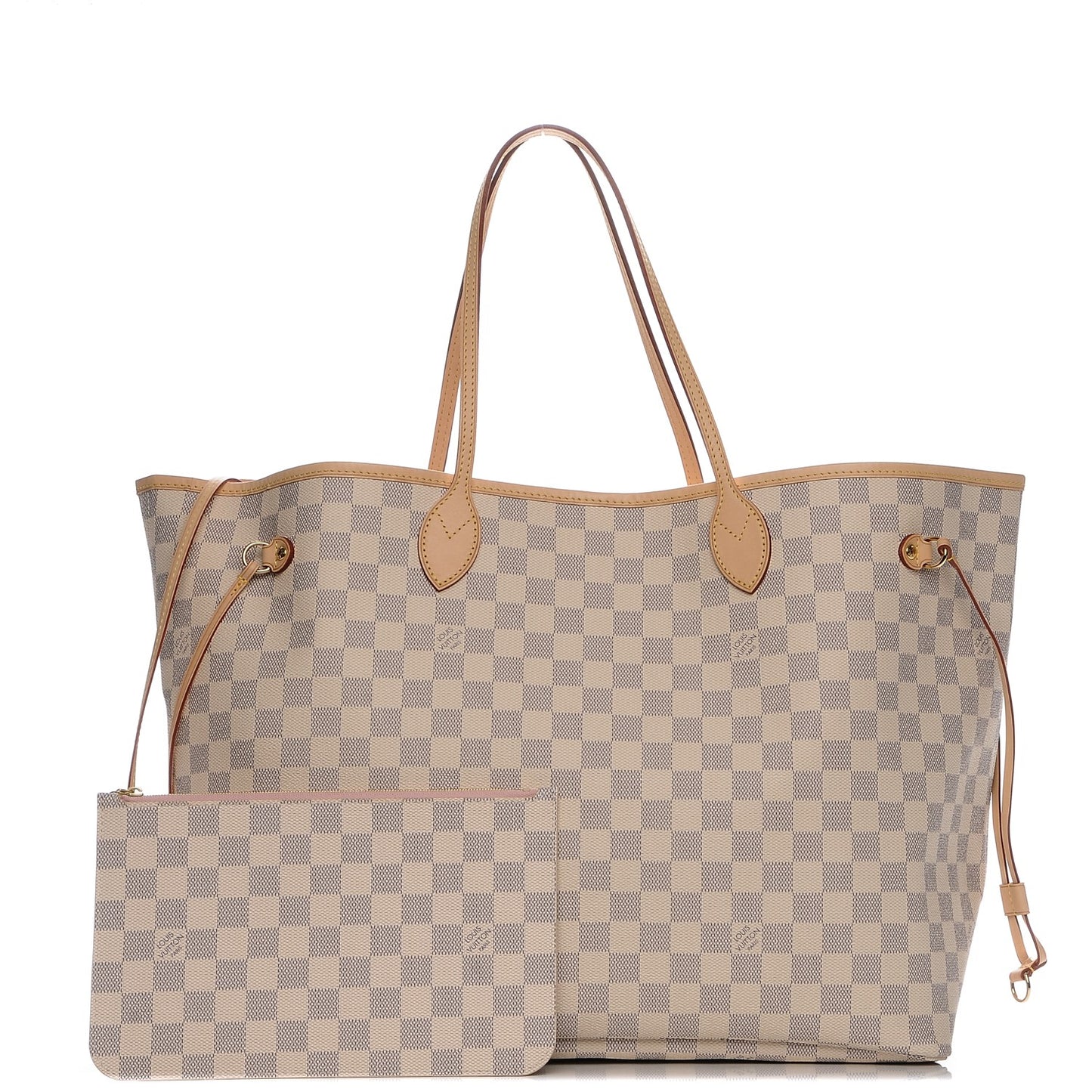 Damier Azur Neo Neverfull GM Rose Ballerine