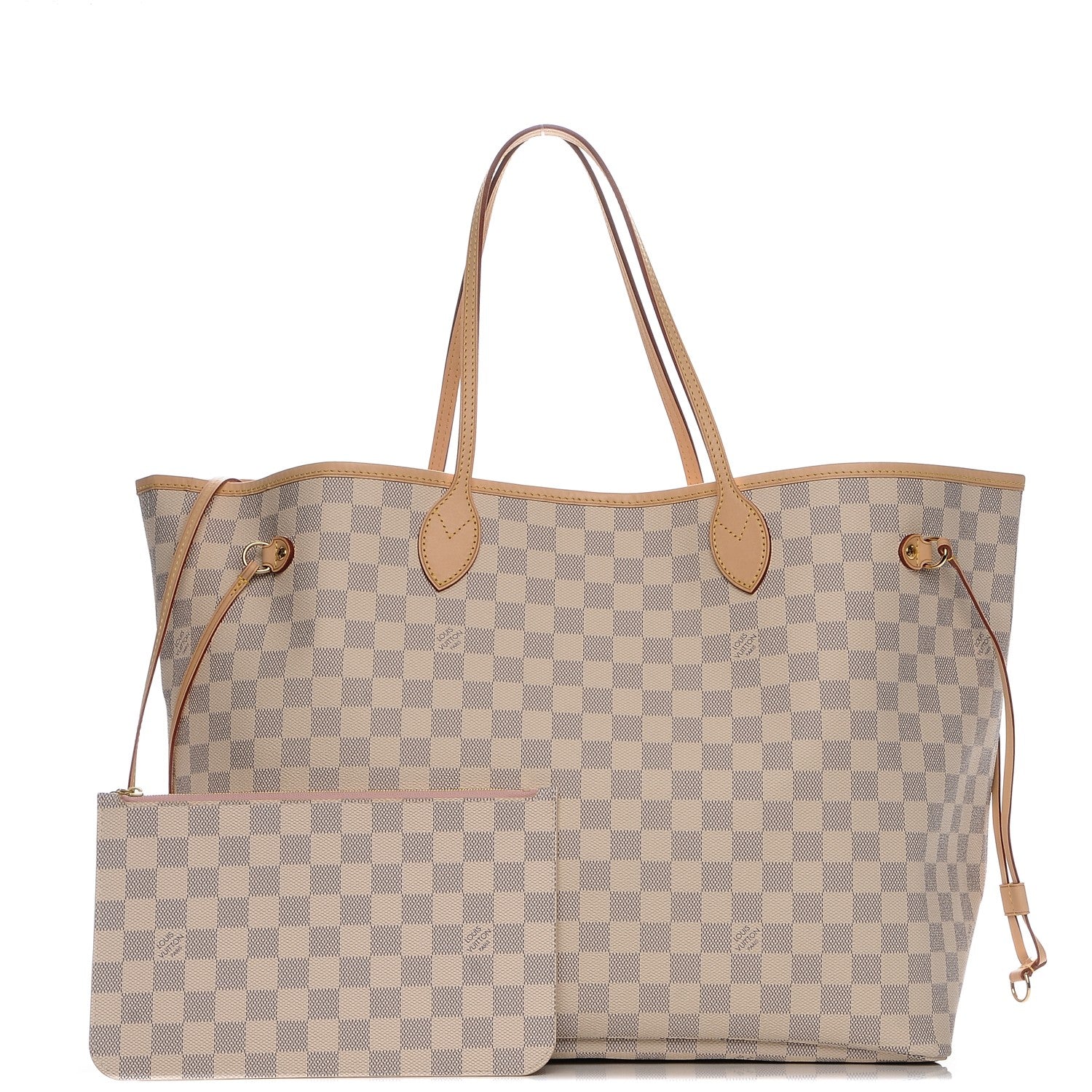Louis Vuitton Damier Azur Neo Neverfull GM Rose Ballerine 1 of 6