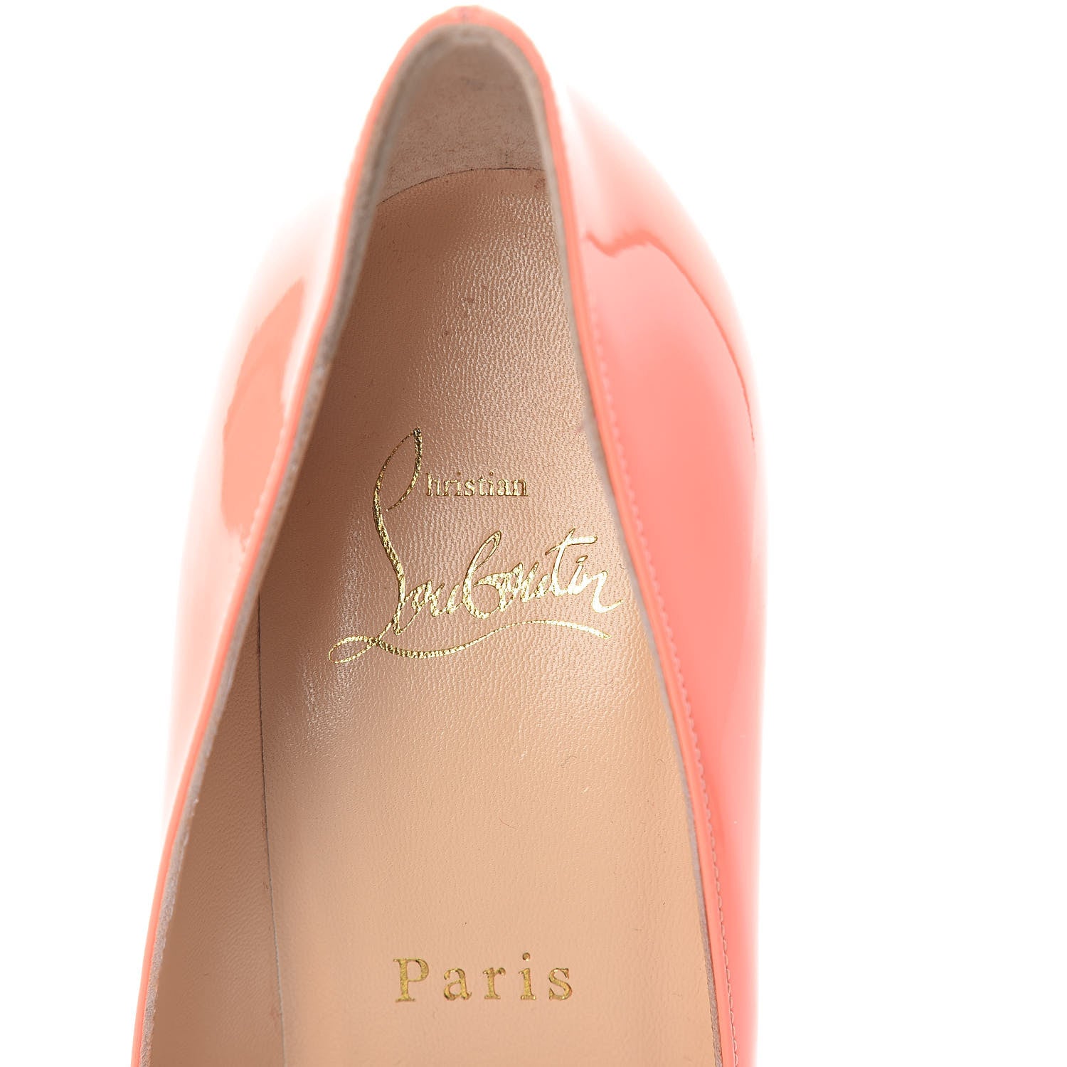 Christian Louboutin Patent Pigalle Follies 100 Pumps 37.5 Flamingo 5 of 7
