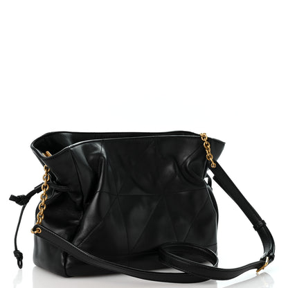 Saint Laurent Lambskin Matelasse Monogram Medium Jamie Shoulder Pouch Bag Black 3 of 12