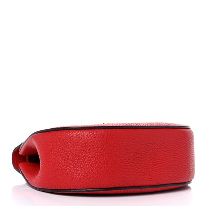 Chloe Grained Lambskin Mini Drew Shoulder Bag Plaid Red 4 of 10