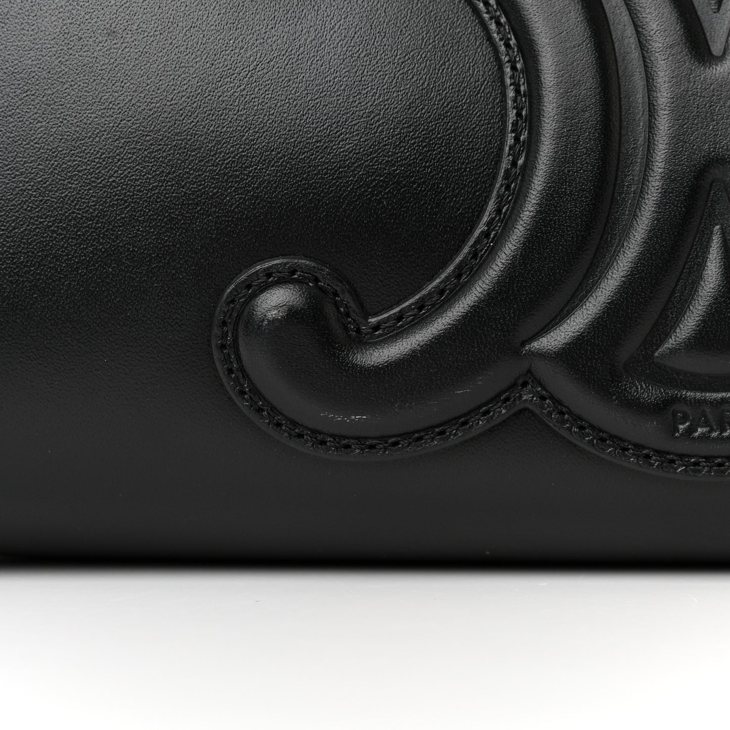Smooth Calfskin Cuir Triomphe Shoulder Bag Black