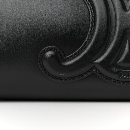 Celine Smooth Calfskin Cuir Triomphe Shoulder Bag Black 8 of 14