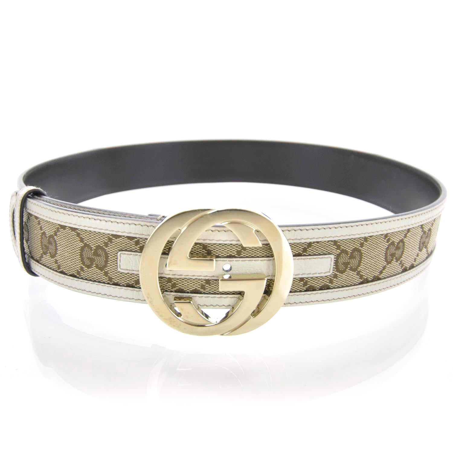 Gucci Monogram Canvas GG Belt 80 32 1 of 5