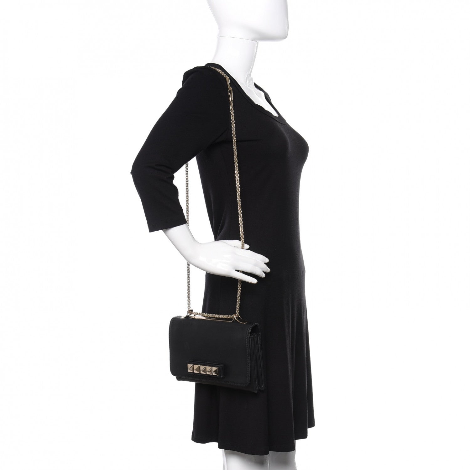 Valentino Garavani Nappa Va Va Voom Shoulder Bag Black 2 of 10