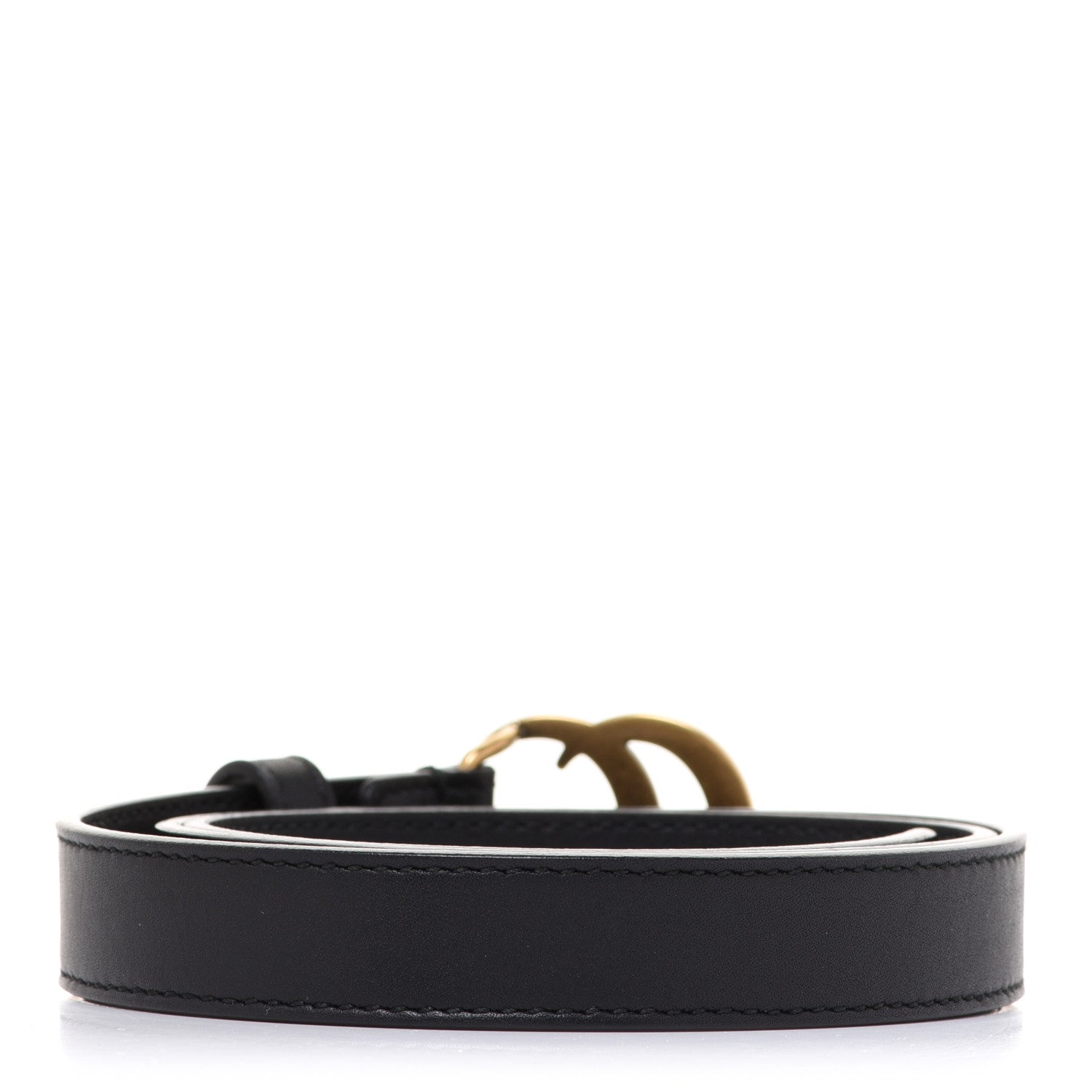 Gucci Calfskin Double G 20mm Belt 75 30 Black 2 of 4