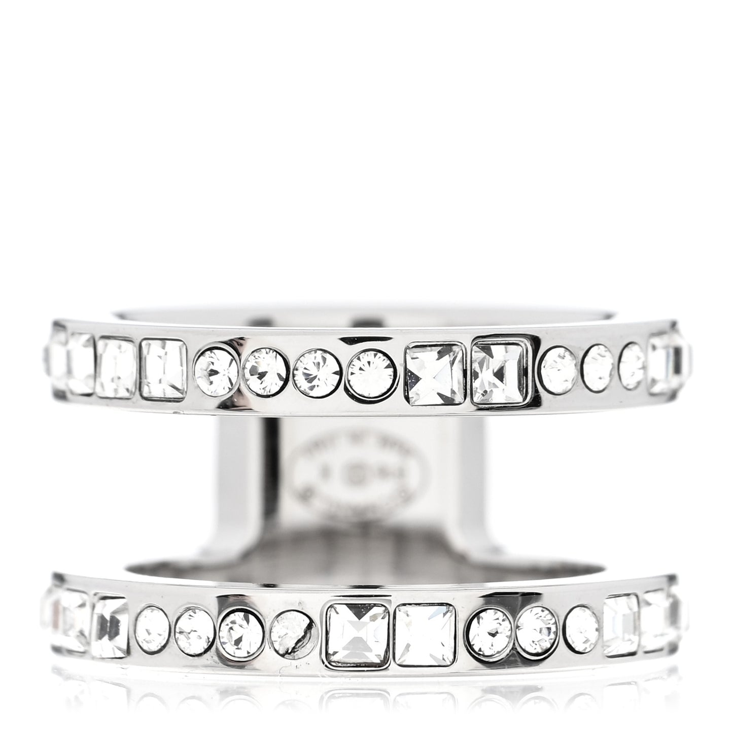 Crystal CC Ring 52 6 Silver