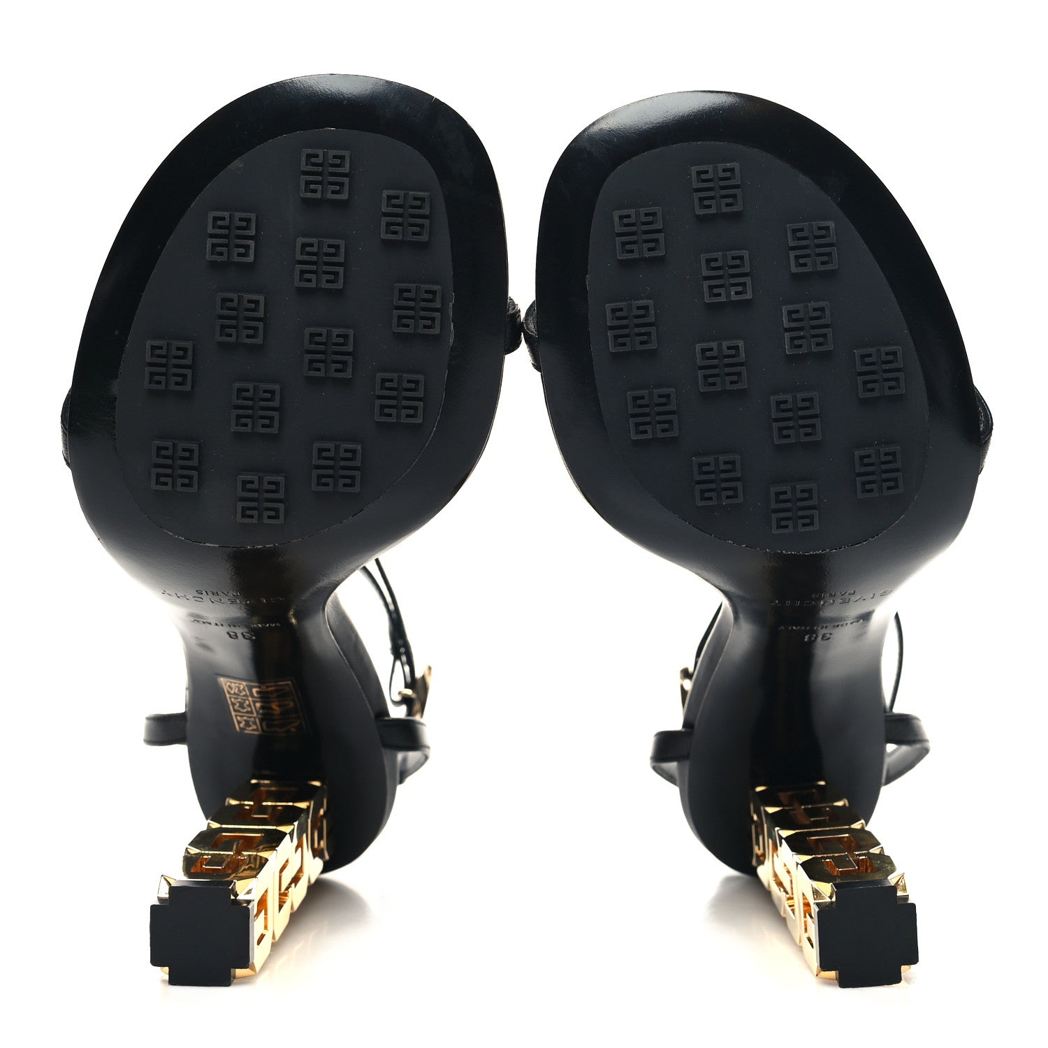 Givenchy Smooth Nappa G Cube 105mm Sandals 38 Black 5 of 10