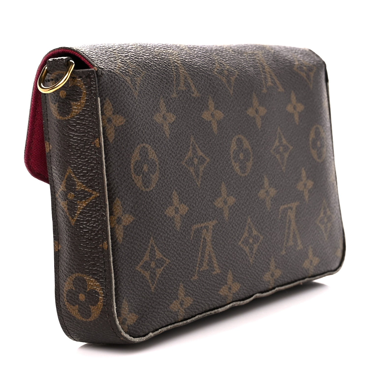 Louis Vuitton Monogram Pochette Felicie Chain Wallet Fuchsia 4 of 15