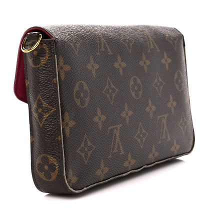 Louis Vuitton Monogram Pochette Felicie Chain Wallet Fuchsia 4 of 15