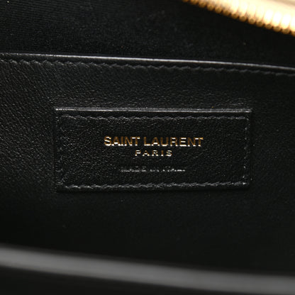 Saint Laurent Shiny Calfskin Medium Uptown Tote Sea Salt 6 of 14