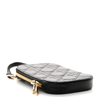 Christian Dior Lambskin Cannage Lady Dior Phone Holder Black 4 of 8