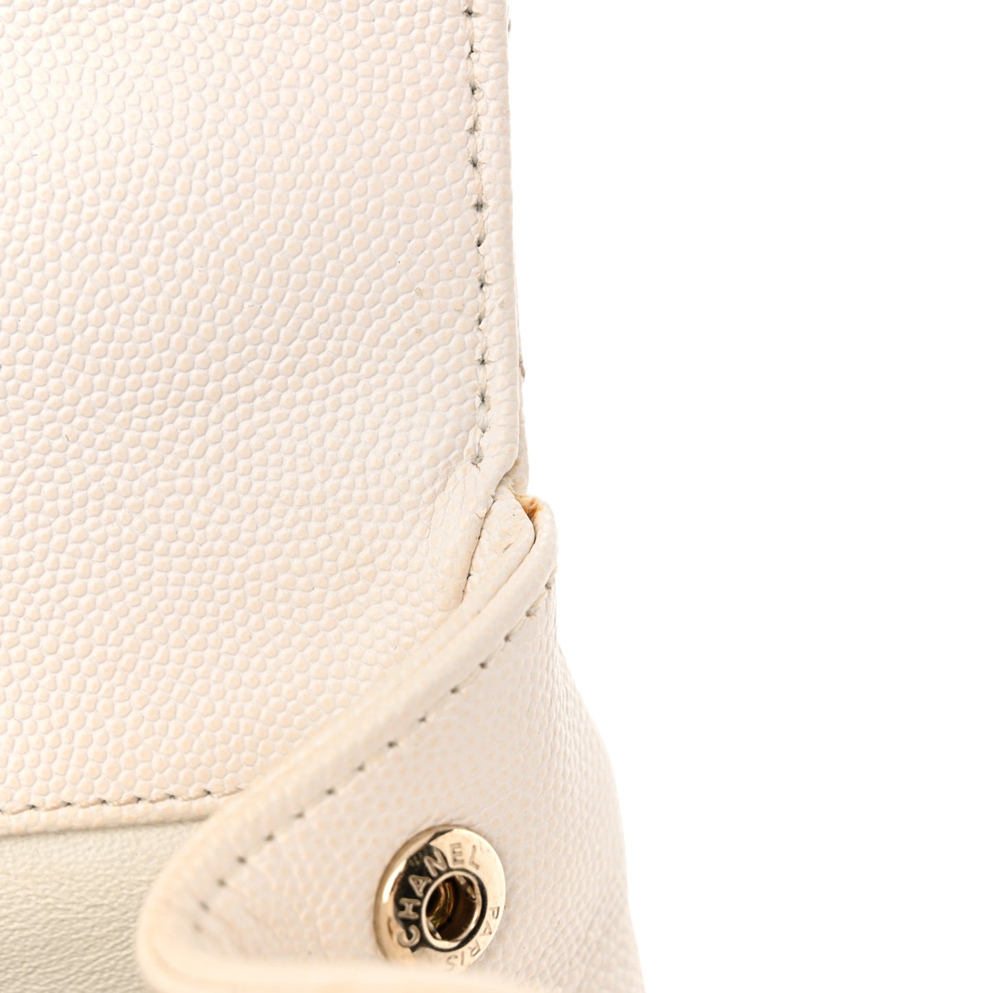 Caviar Quilted Medium Business Affinity Flap White