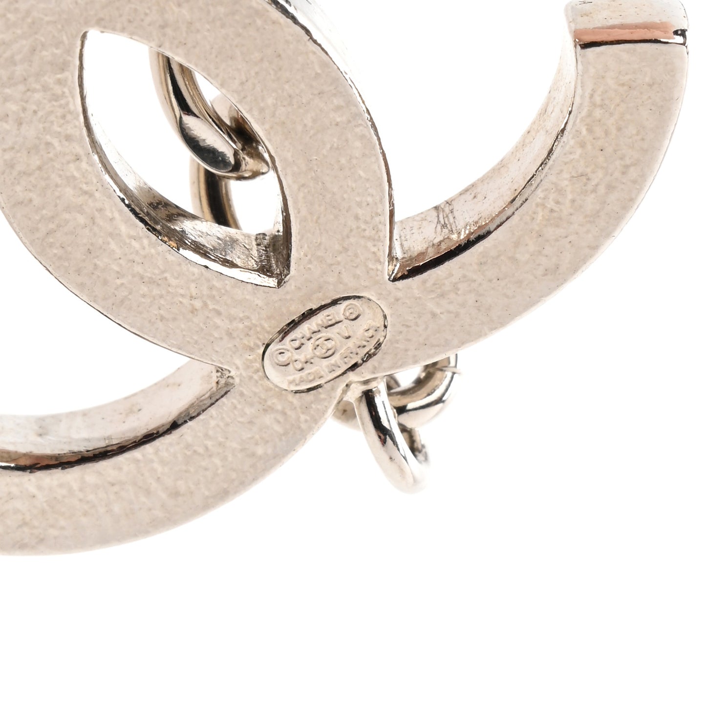 Enamel CC Ceinture Fantai Adjustable Belt Silver White