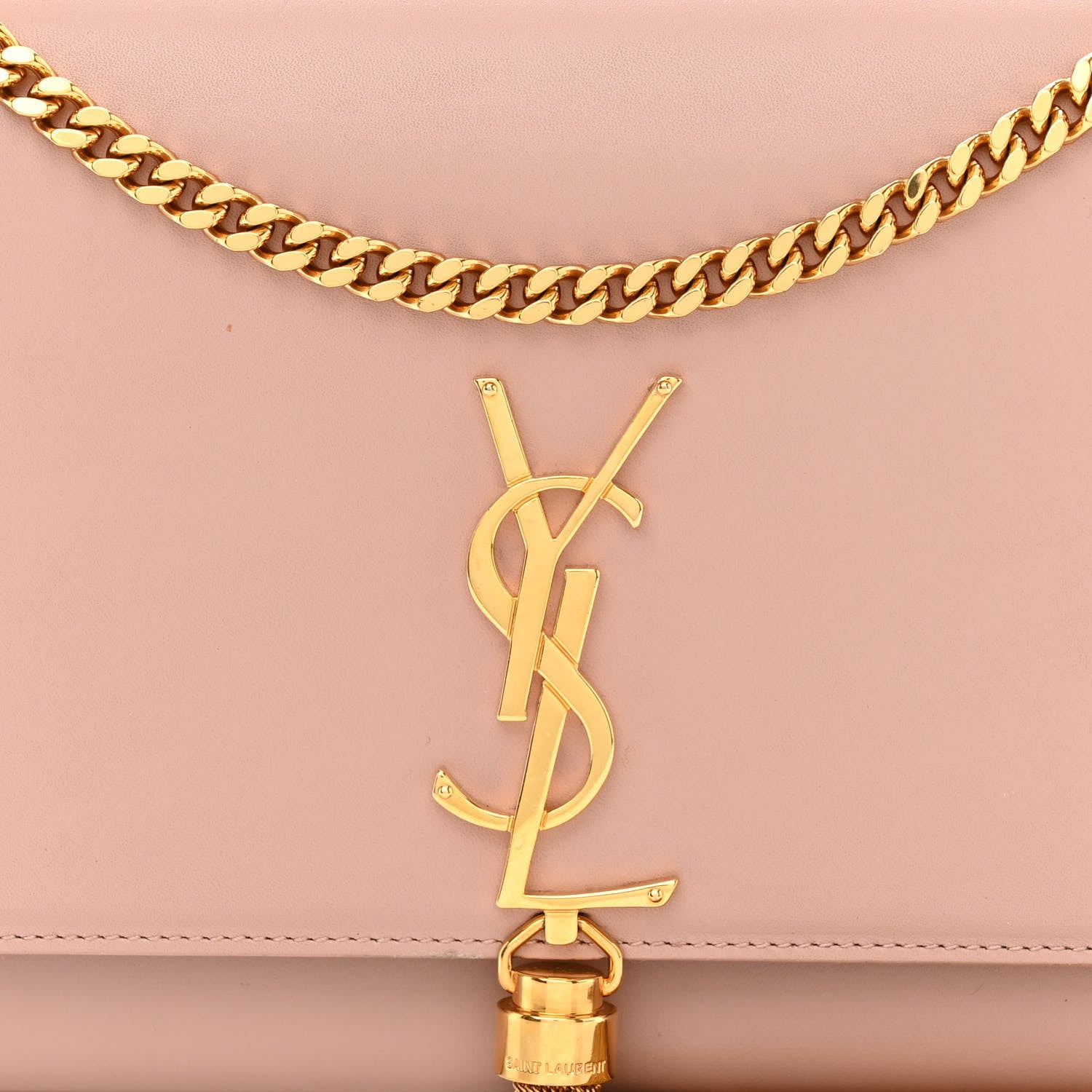 Saint Laurent Smooth Calfskin Medium Classic Monogram Kate Tassel Satchel Pink 8 of 11