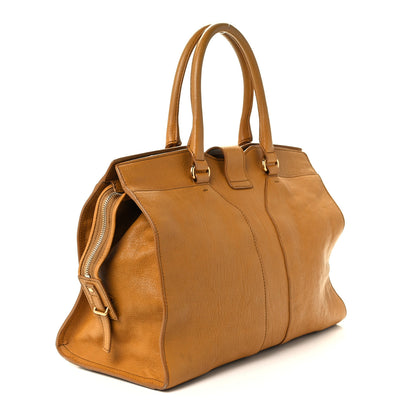 Saint Laurent Sheepskin Medium Cabas ChYc Bag Mustard 2 of 10