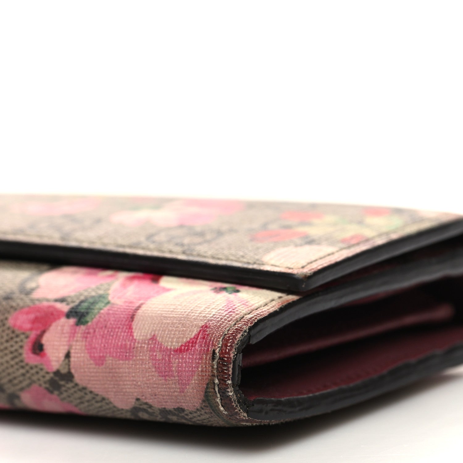 Gucci GG Supreme Monogram Blooms Continental Wallet Beige Multicolor Dry Rose 11 of 15