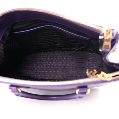 Prada Saffiano Medium Galleria Double Zip Tote Viola 5 of 12